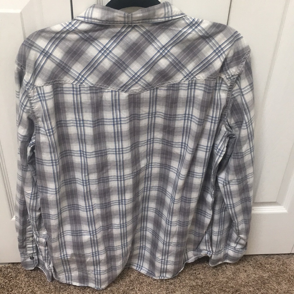 Plaid long sleeve dress shirt (Large) - Picture 2 of 2